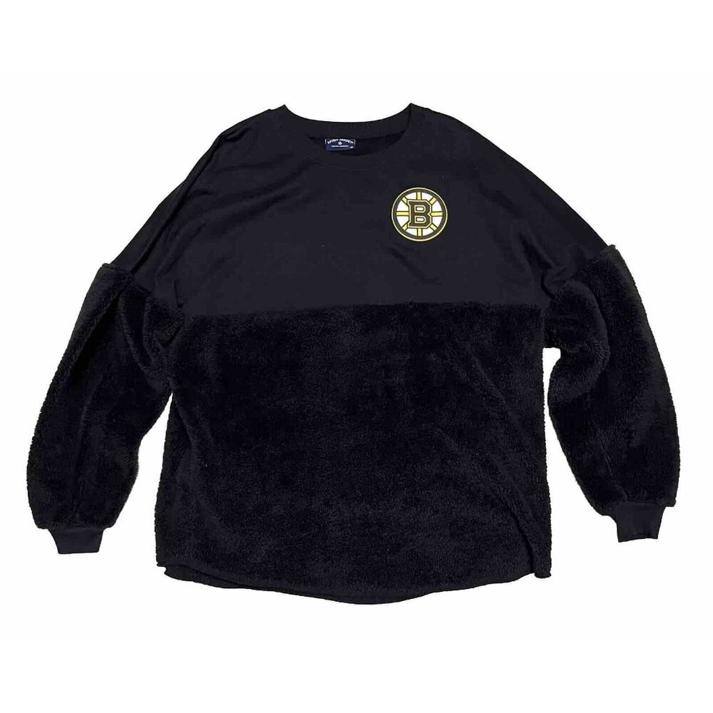 Boston Bruins Hockey NHL Spirit Jersey Shirt Sweater Black Mens X-Large